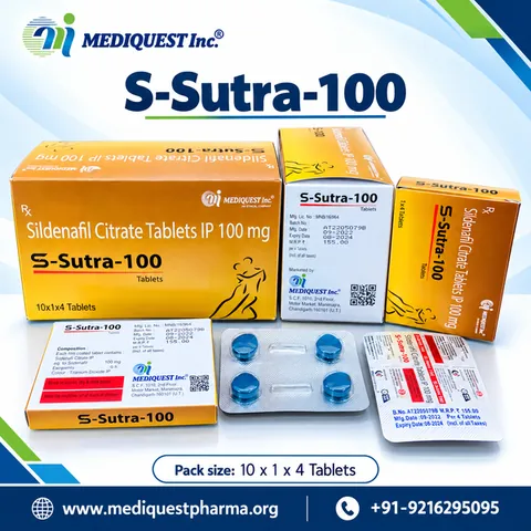 S-SUTRA-100 TAB – pack photo, Mediquest Inc.
