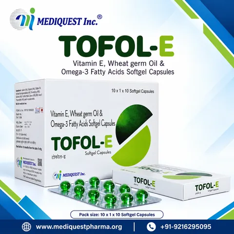 TOFOL-E SOFTGEL – pack photo, Mediquest Inc.