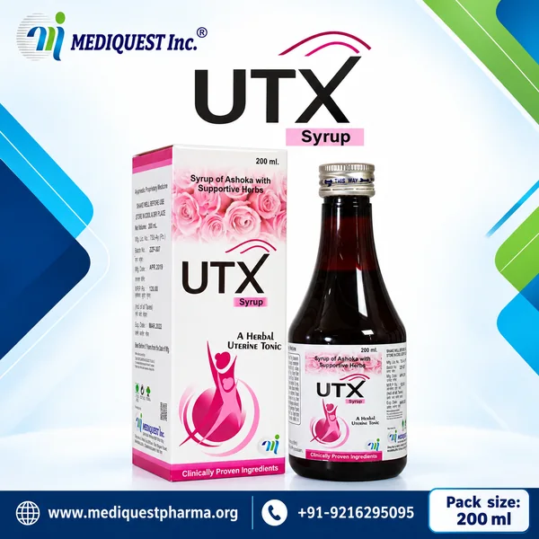 UTX SYRUP – pack photo, Mediquest Inc.