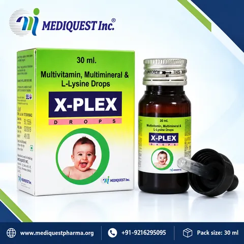 X-PLEX DROPS – pack photo, Mediquest Inc.