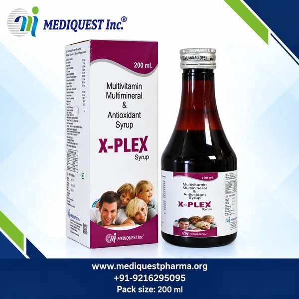 X-PLEX SYRUP – pack photo, Mediquest Inc.