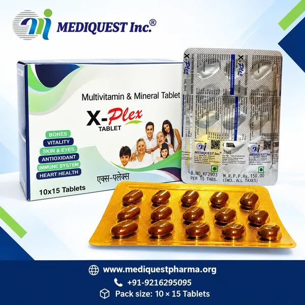 X-PLEX TAB – pack photo, Mediquest Inc.