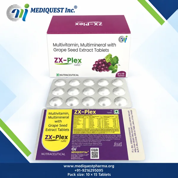 ZX-PLEX TAB – pack photo, Mediquest Inc.